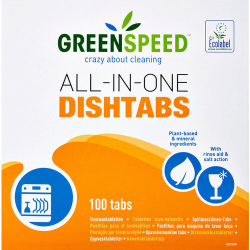 Greenspeed Tablette lave-vaisselle Greenspeed All-in-One 100 pièces