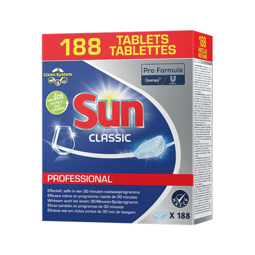 Sun Vaatwastabletten Sun Professional Classic 188 stuks