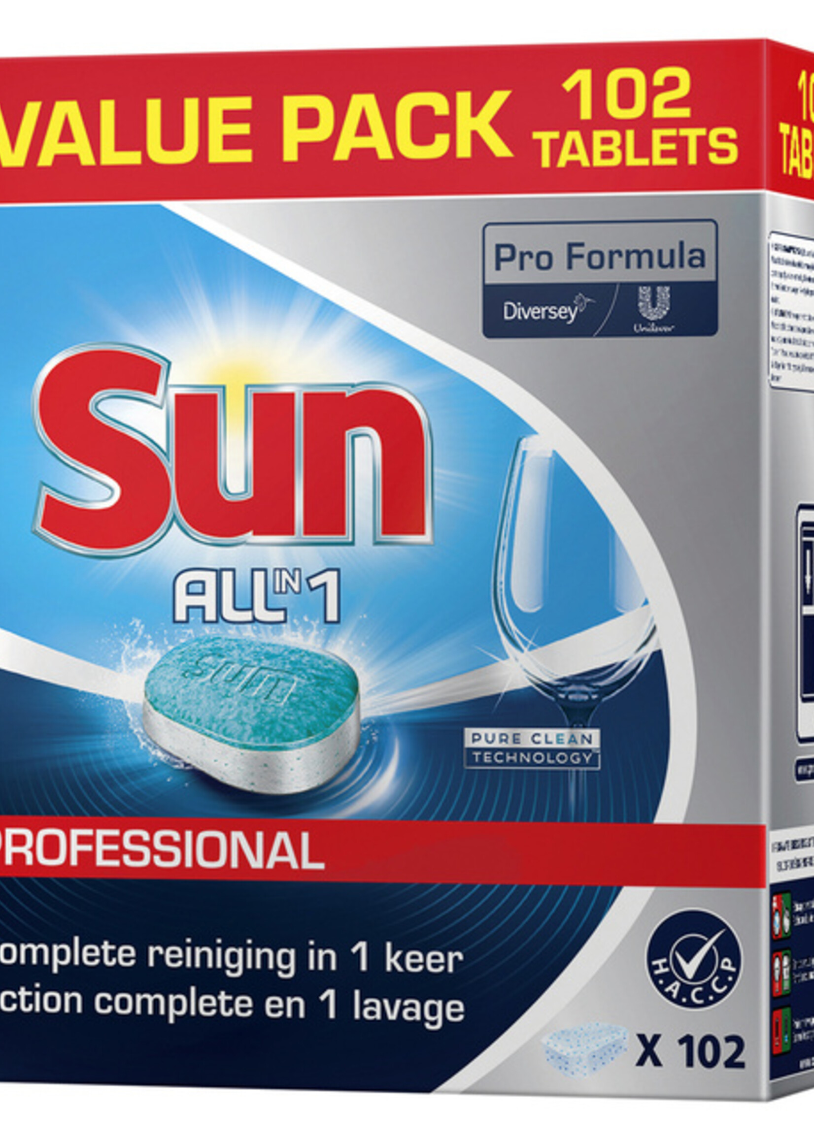 Sun Tablette lave-vaiselle Sun All-in-One 102 pièces