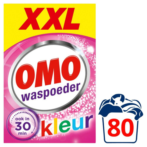 Omo Lessive en poudre Omo Color 80 lavages 4,73kg