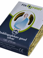 FixFirst Couverture de sauvetage FixFirst 160x210cm argentée/dorée