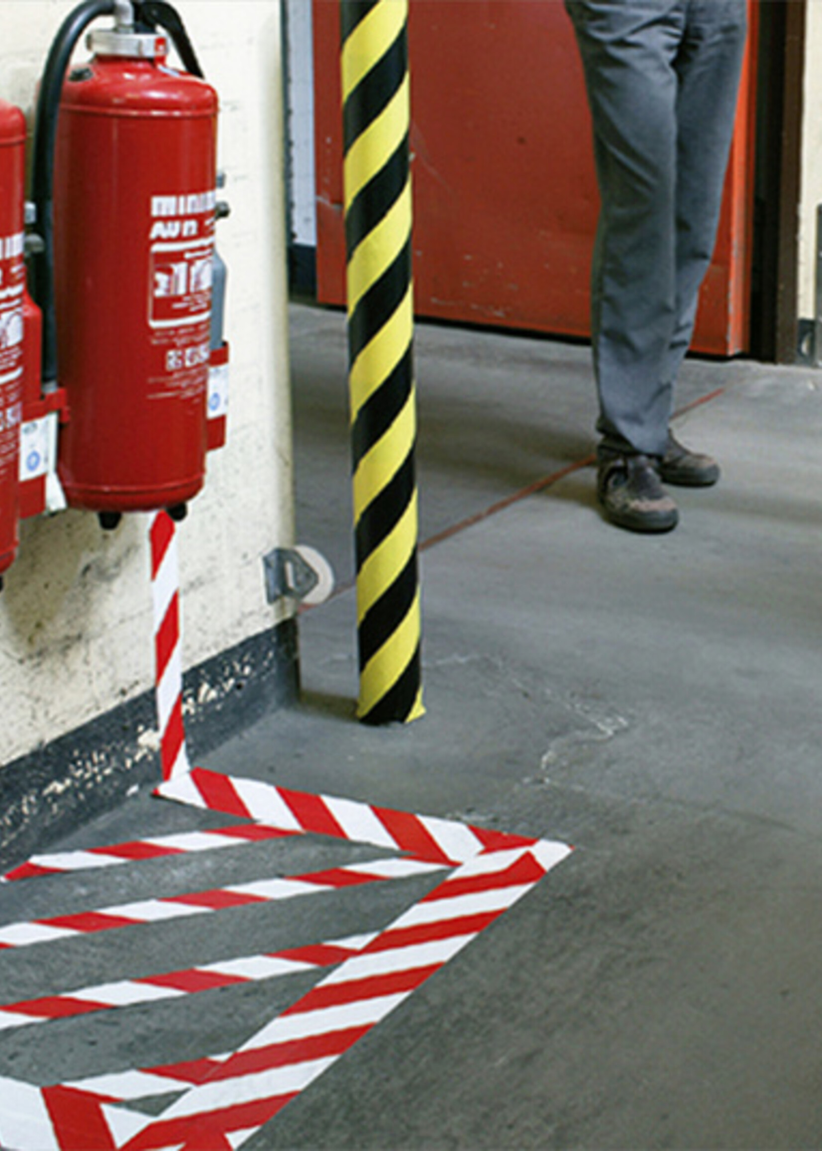 Tesa Ruban de signalisation Tesa 58134 rouge/blanc