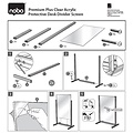 Nobo Bureauscherm uitbreidingspaneel Nobo Modulair transparant acryl 800x1000mm