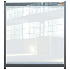 Ecran de protection bureau Nobo modulaire PVC transparent 750x820mm