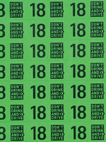 Combicraft Polsbandje CombiCraft 18+ don’t drink and drive groen