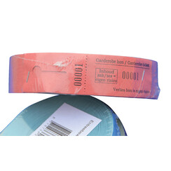 Ticket vestiaire Combicraft  nr 1-1000 rouge