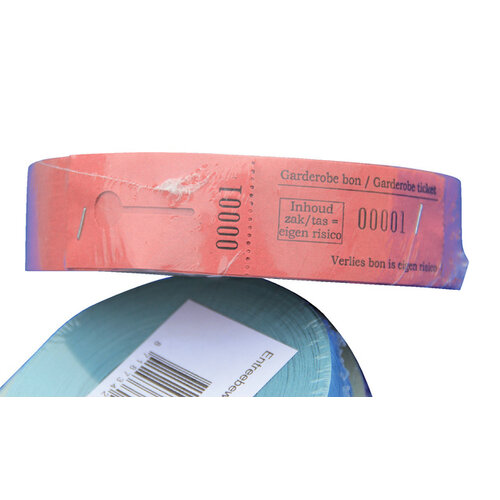 Combicraft Ticket vestiaire Combicraft  nr 1-1000 rouge