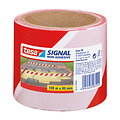 Tesa Ruban de signalisation Tesa 58137 80mmx100m rouge/blanc