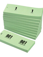 Office Bloc numéros de 1 à 1000 42x105mm vert 10pcs