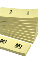 Office Bloc numéros de 1 à 1000 42x105mm jaune 10pcs