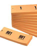 Office Bloc numéros de 1 à 1000 42x105mm orange 10pcs