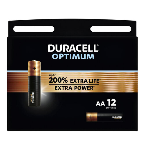 Duracell Batterij Duracell Optimum 200% 12xAA