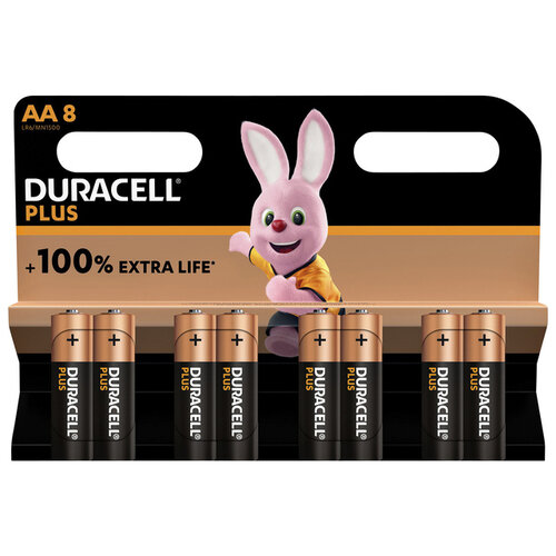 Duracell Batterij Duracell Plus 8xAA