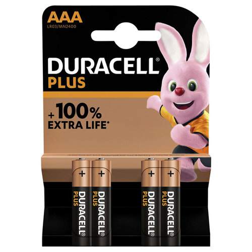 Duracell Batterij Duracell Plus 4xAAA