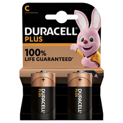 Batterij Duracell Plus 2xC