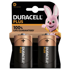 Batterij Duracell Plus 2xD