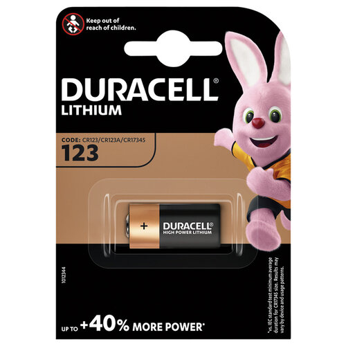 Duracell Pile Duracell Ultra 123 lithium