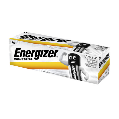 Energizer Batterij Industrial D alkaline doos à 12 stuks