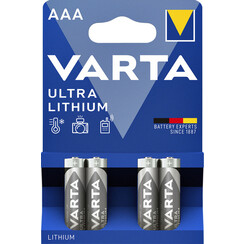 Batterij Varta Ultra lithium 4xAAA