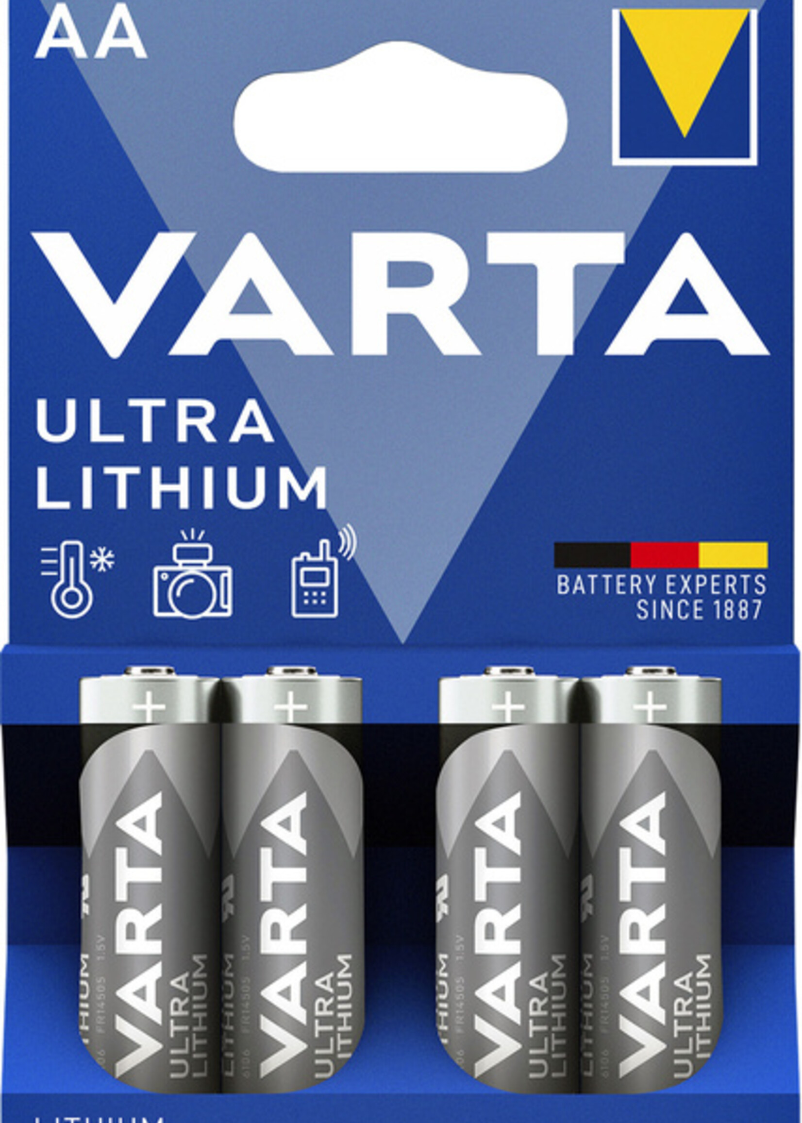 Varta Batterij Varta Ultra lithium 4xAA