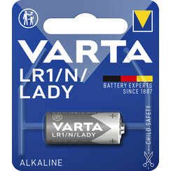 Pile bouton Varta LR1 lady N 4001 lithium