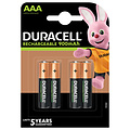 Duracell Batterij oplaadbaar Duracell 4xAAA 900mAh Ultra