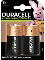 Duracell Batterij oplaadbaar Duracell 2xD 3000mAh Plus