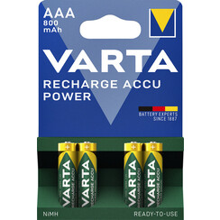 Pile rechargeable Varta 4xAAA 800mAh Ready To Use