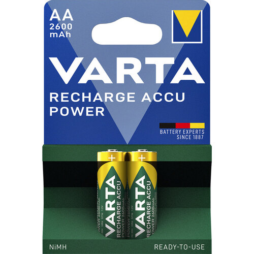 Varta Batterij oplaadbaar Varta 2xAA 2600mAh ready2use