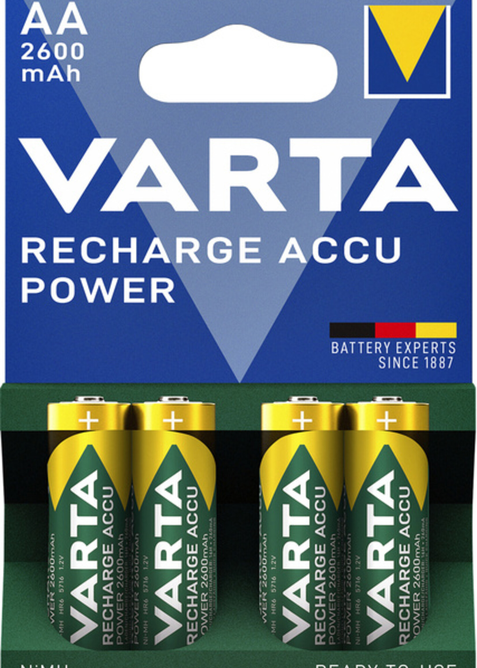 Varta Batterij oplaadbaar Varta 4xAA 2600mAh ready2use