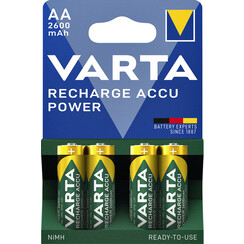 Pile rechargeable Varta 4xAA 2600mAh Ready To Use