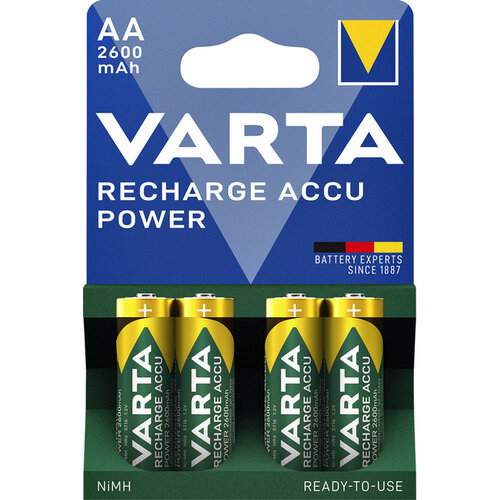 Varta Batterij oplaadbaar Varta 4xAA 2600mAh ready2use