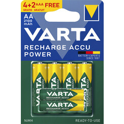 Pile rechargeable Varta 4xAA 2100mAh Ready To Use