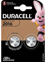 Duracell Pile bouton Duracell CR2016 lithium Ø20mm 3V-90mAh