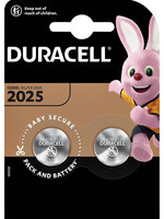 Duracell Batterij Duracell knoopcel 2xCR2025 lithium Ø20mm 3V-170mAh