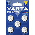 Varta Batterij Varta knoopcel CR2025 lithium blister à 5stuk