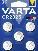 Varta Batterij Varta knoopcel CR2025 lithium blister à 5stuk