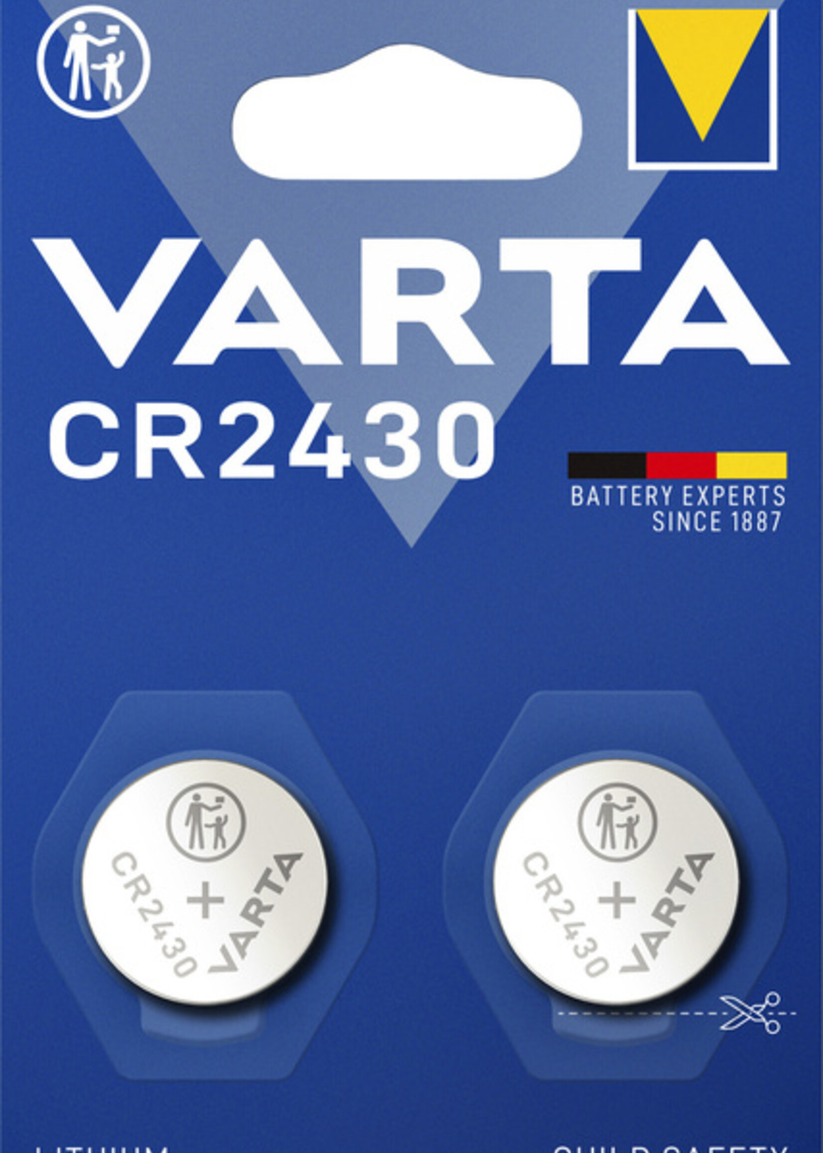 Varta Batterij Varta knoopcel CR2430 lithium blister à 2stuk