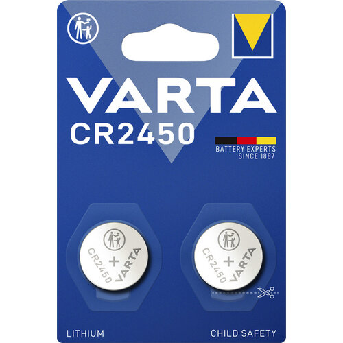 Varta Pile bouton Varta CR2450 lithium blister 2 pièces