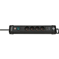 brennenstuhl Stekkerdoos Brennenstuhl Premium 4-voudig 2USB 1,8m zwart kabel H05VV-F 3G1,5 FR/BE