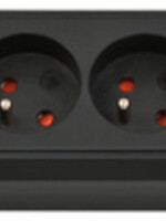 brennenstuhl Stekkerdoos Brennenstuhl Premium 4-voudig 2USB 1,8m zwart kabel H05VV-F 3G1,5 FR/BE