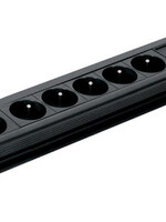 Perel Bloc multiprise Perel 6 prises sécurisé pour belgique 1,5m noir