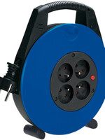 brennenstuhl Kabelhaspel Brennenstuhl Vario 4-voudig 5m zwart/blauw H05VV-F 3G1,5 FR/BE