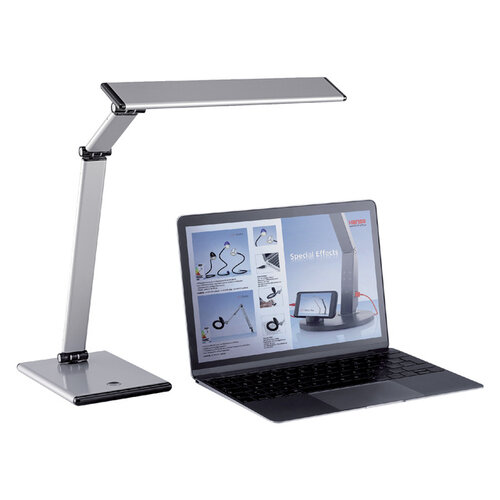 Hansa Bureaulamp Hansa led Slim zilvergrijs