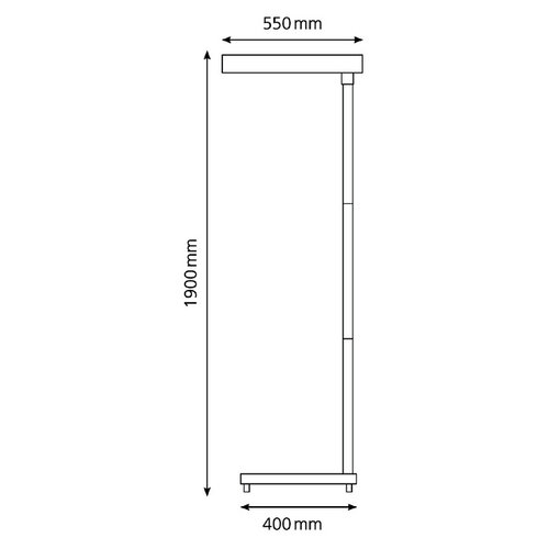 Hansa Vloerlamp Hansa led Maxlight aluminium