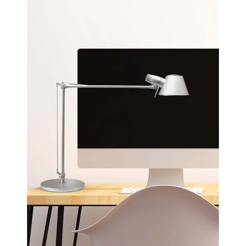 MAUL Bureaulamp MAUL Rock LED voet zilvergrijs