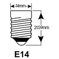 Integral LED integral E14 2W 2700k blanc chaud 250lumen