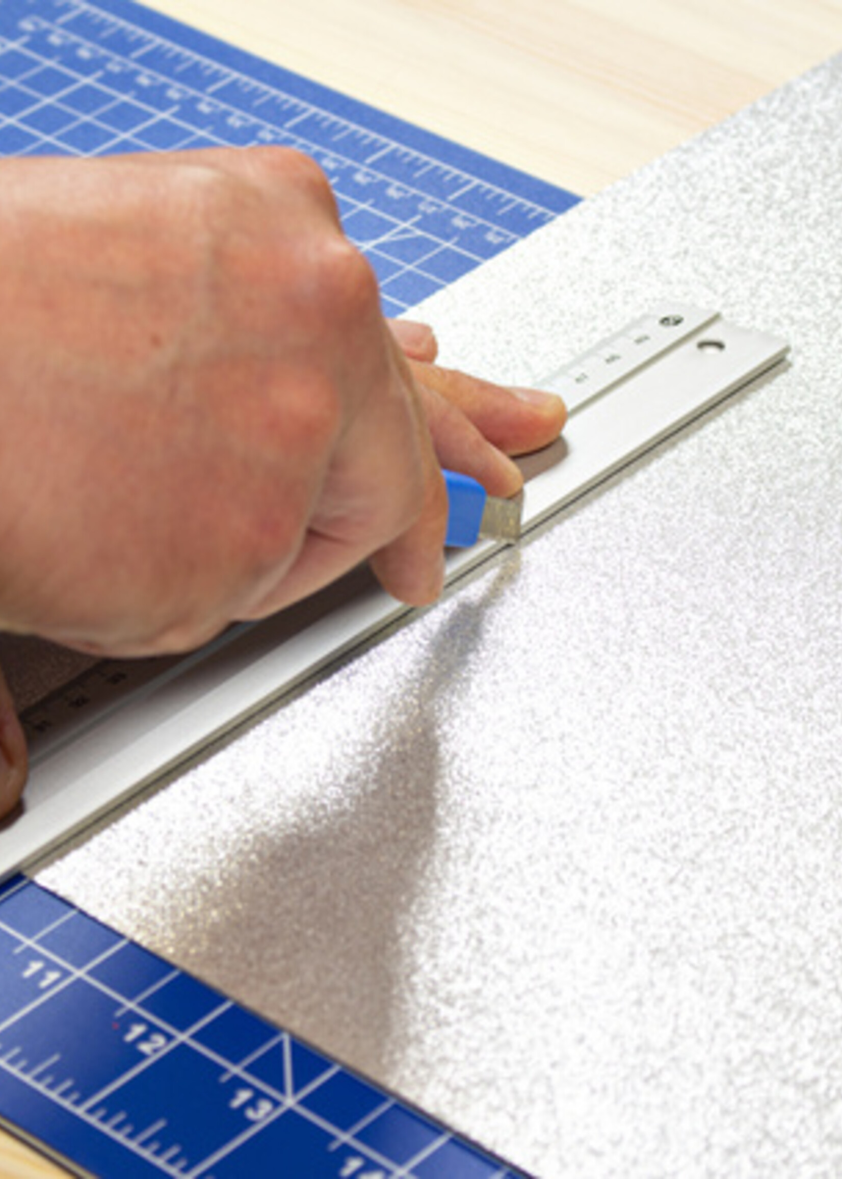 Westcott Cutter Westcott Office 9mm bouton sur glissière plastique bleu