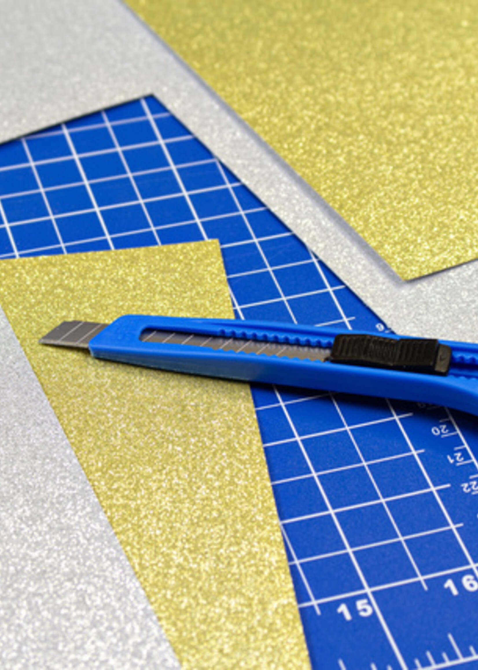 Westcott Cutter Westcott Office 9mm bouton sur glissière plastique bleu