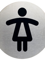 Durable Infobord pictogram Durable 4904 wc dames rond 83Mm